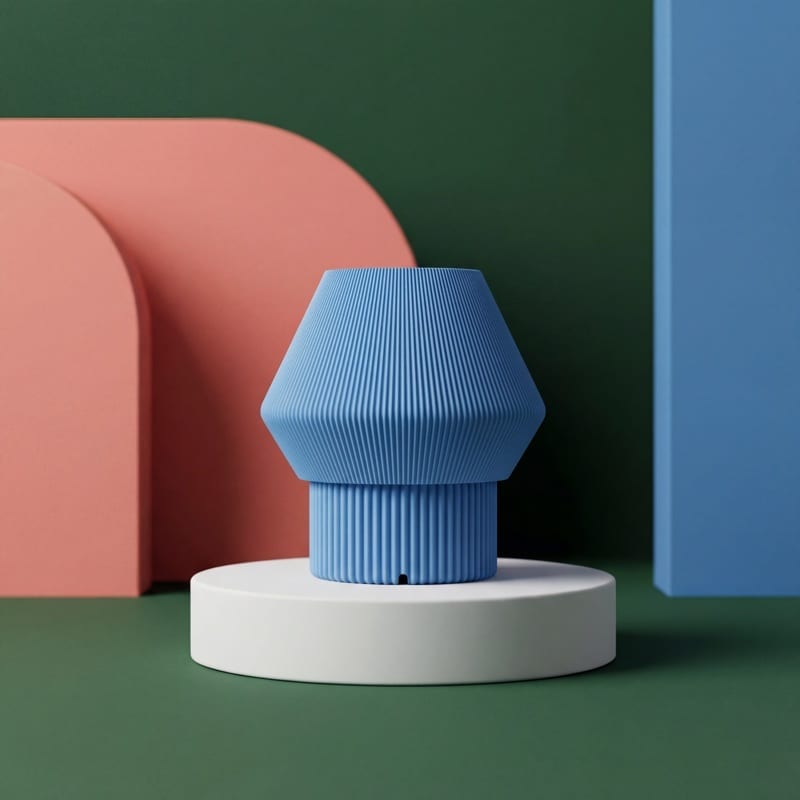 LEAH Mavi - 3D Baskı Lamba