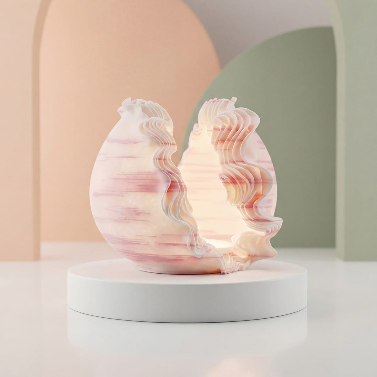 LEORA O11-s Ocean Petals - 3D Baskı Lamba