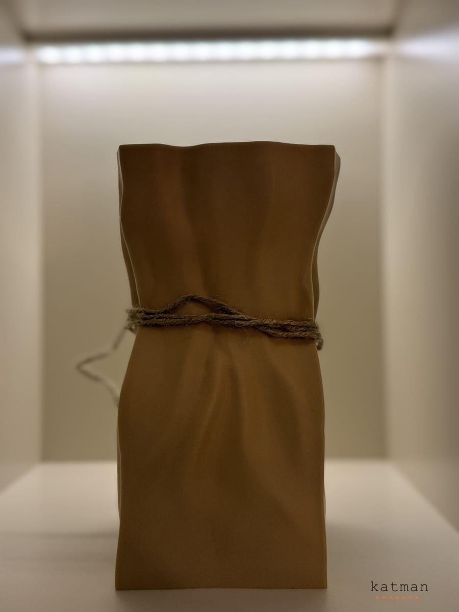 A4 Saksı Krem - 3D Baskı Dekoratif Ürün Görünüm 3