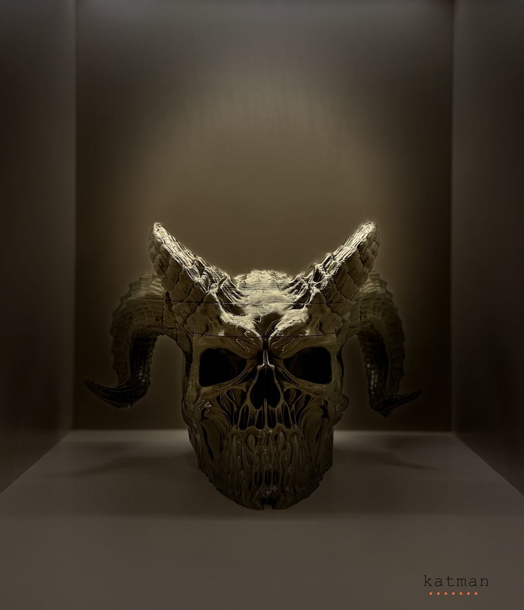 Bronz Kurukafa - 3D Baskı Dekoratif Ürün Görünüm 2