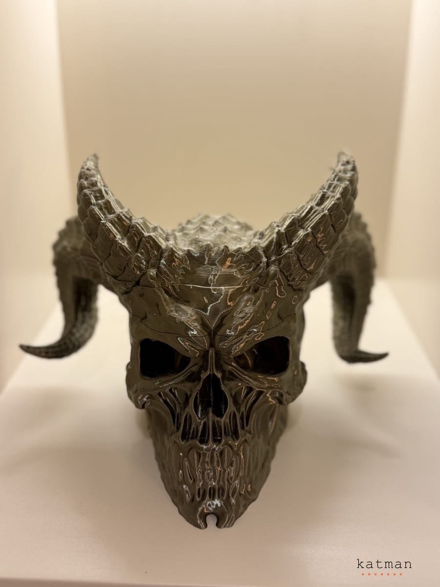 Bronz Kurukafa - 3D Baskı Dekoratif Ürün Görünüm 3