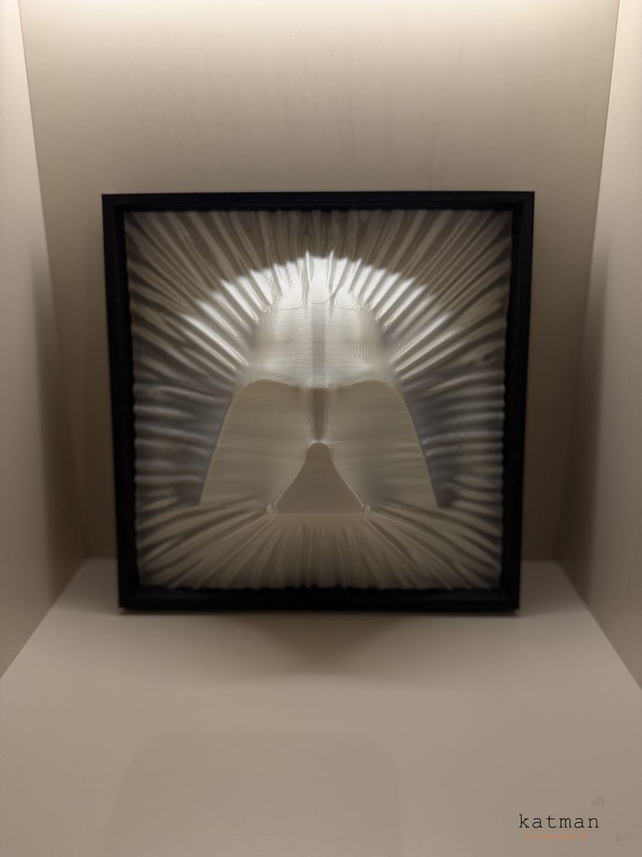 Darth Vader Tablo - 3D Baskı Dekoratif Ürün Görünüm 3