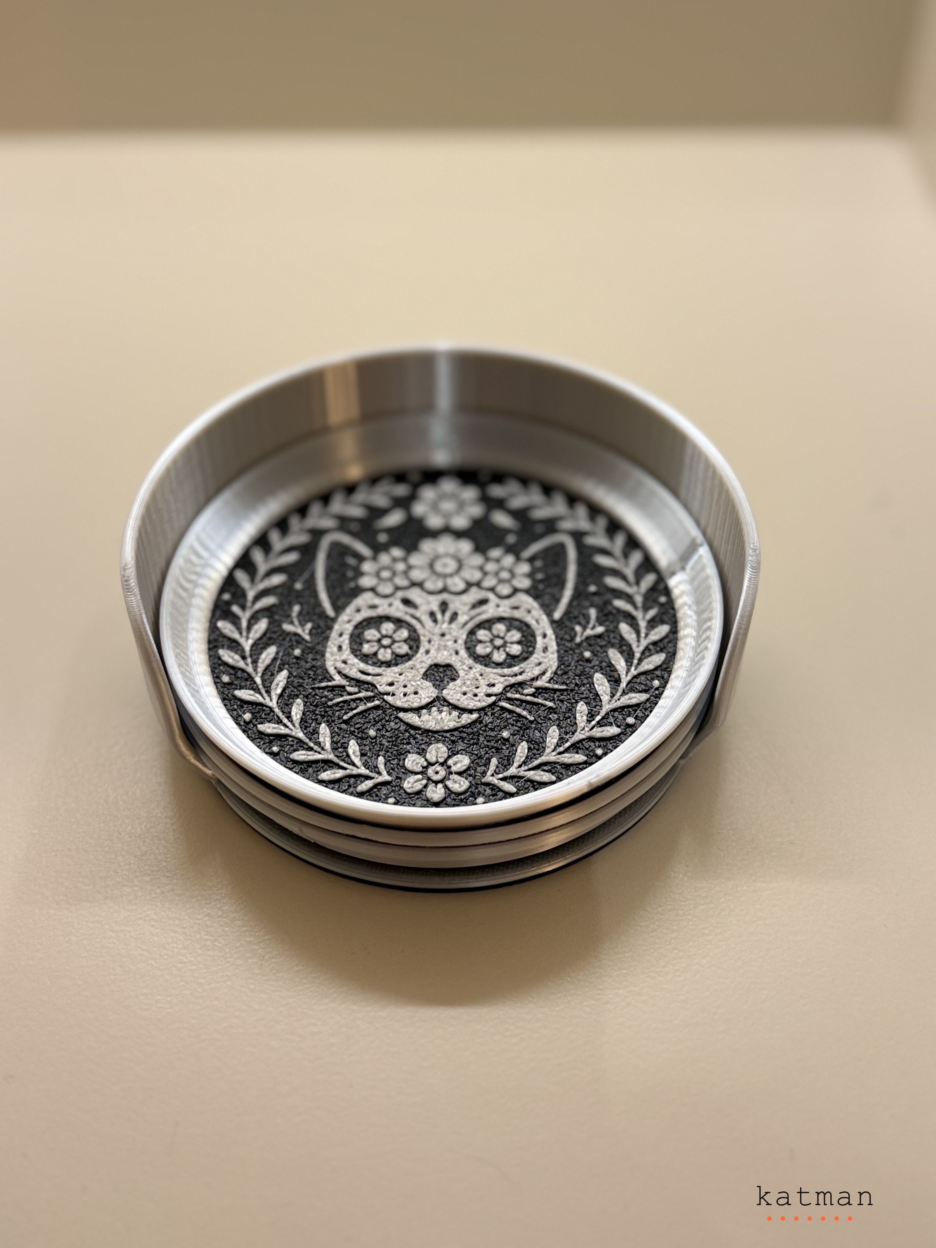 Gümüş Bardak Altlığı - Detay Görünüm 2